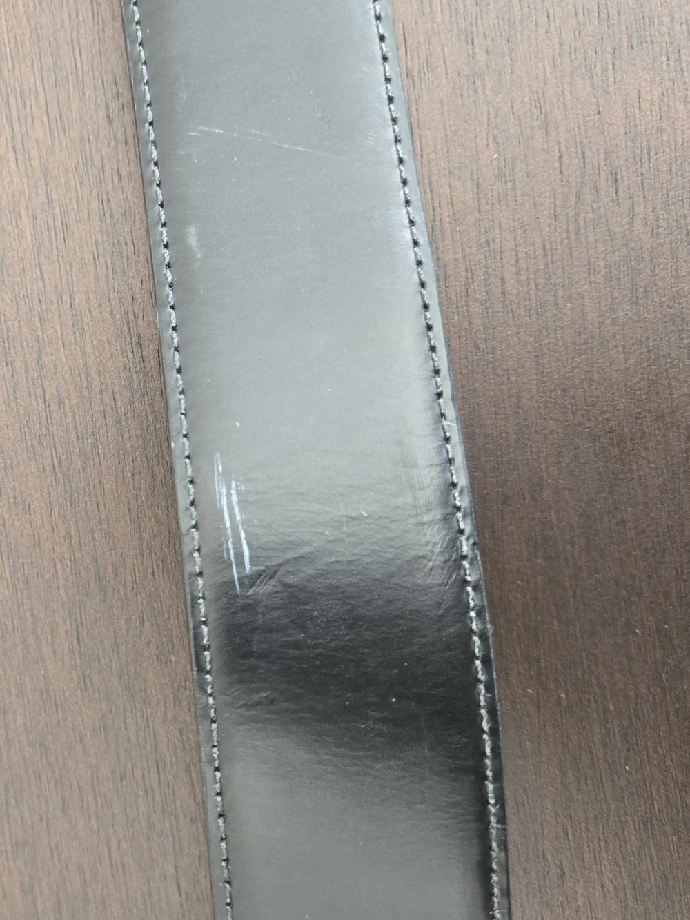 Salvatore Ferragamo Black Leather Belt with Silver Buckle